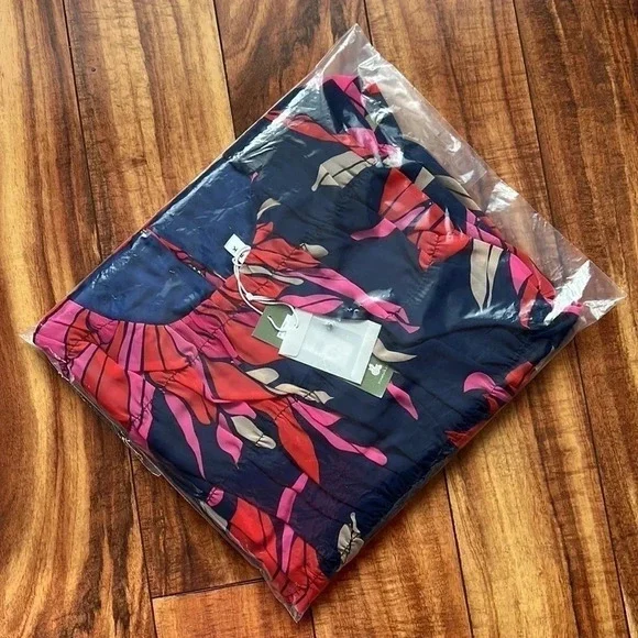 Trina Turk Silvery Dress Mini Length Floral Print Multicolor Size Medium - Picture 7 of 7